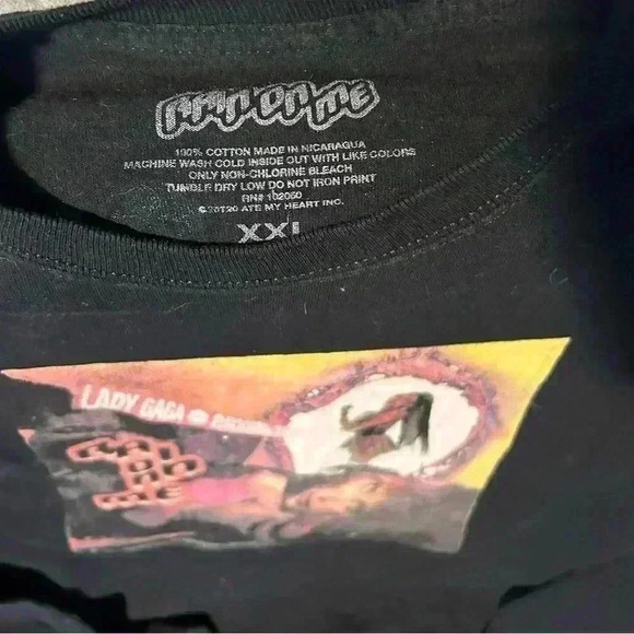 Lady Gaga, Ariana Grande Rain on Me Chromatica Black long sleeve T-shirt, 2XL‎ - Picture 3 of 4